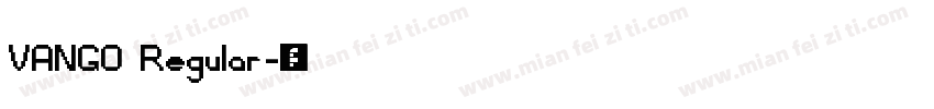VANGO Regular字体转换
